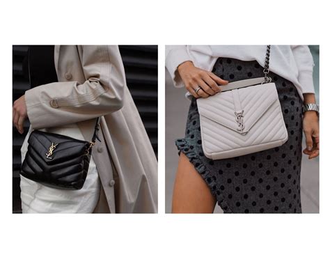 ysl college medium misure|ysl college bag vs loulou.